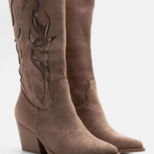 Western Boots Beige