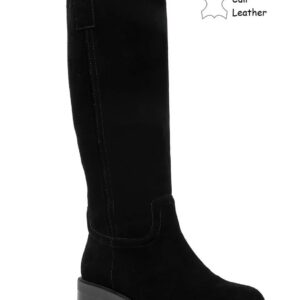 Laars Zwart Suede/Leer